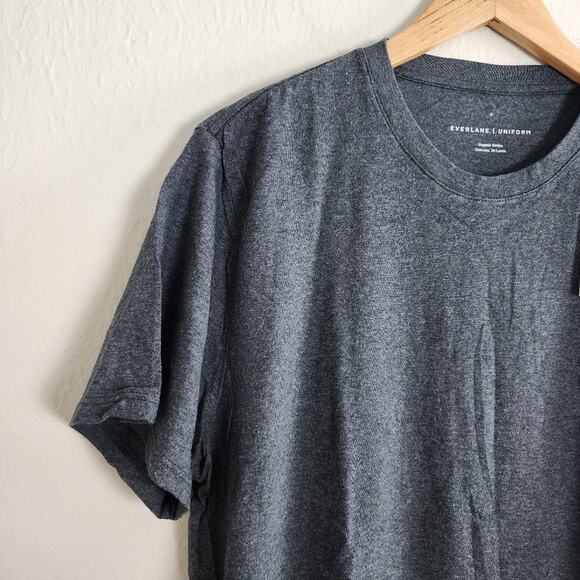 Everlane The Organic Cotton Slim Tee Heather Grey Men's Size Medium NWT Uniform - Picture 5 of 9